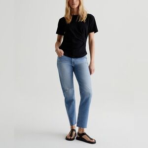AG-ED Ex-boyfriend Slouchy Slim Classic 100% Cotton Distressed Women's Jeans 27